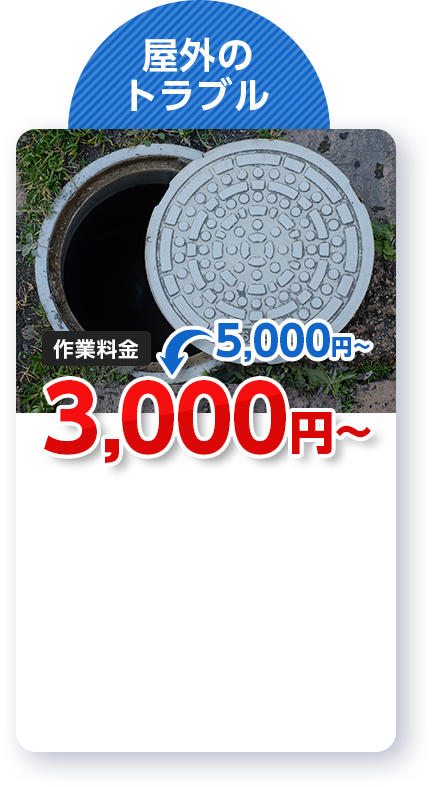 屋外のトラブル